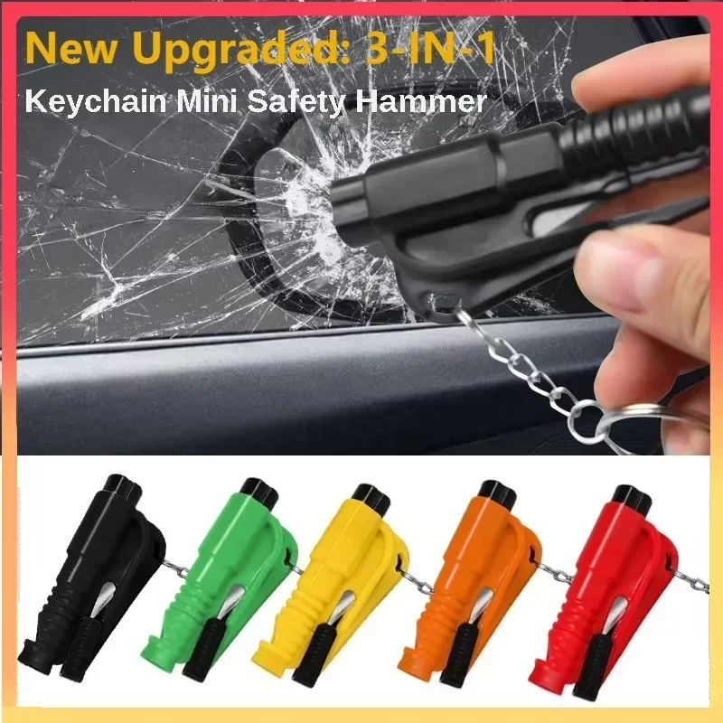 Rescue Rope Throw - NEW Compact 3-in-1 Car Safety Hammer,
