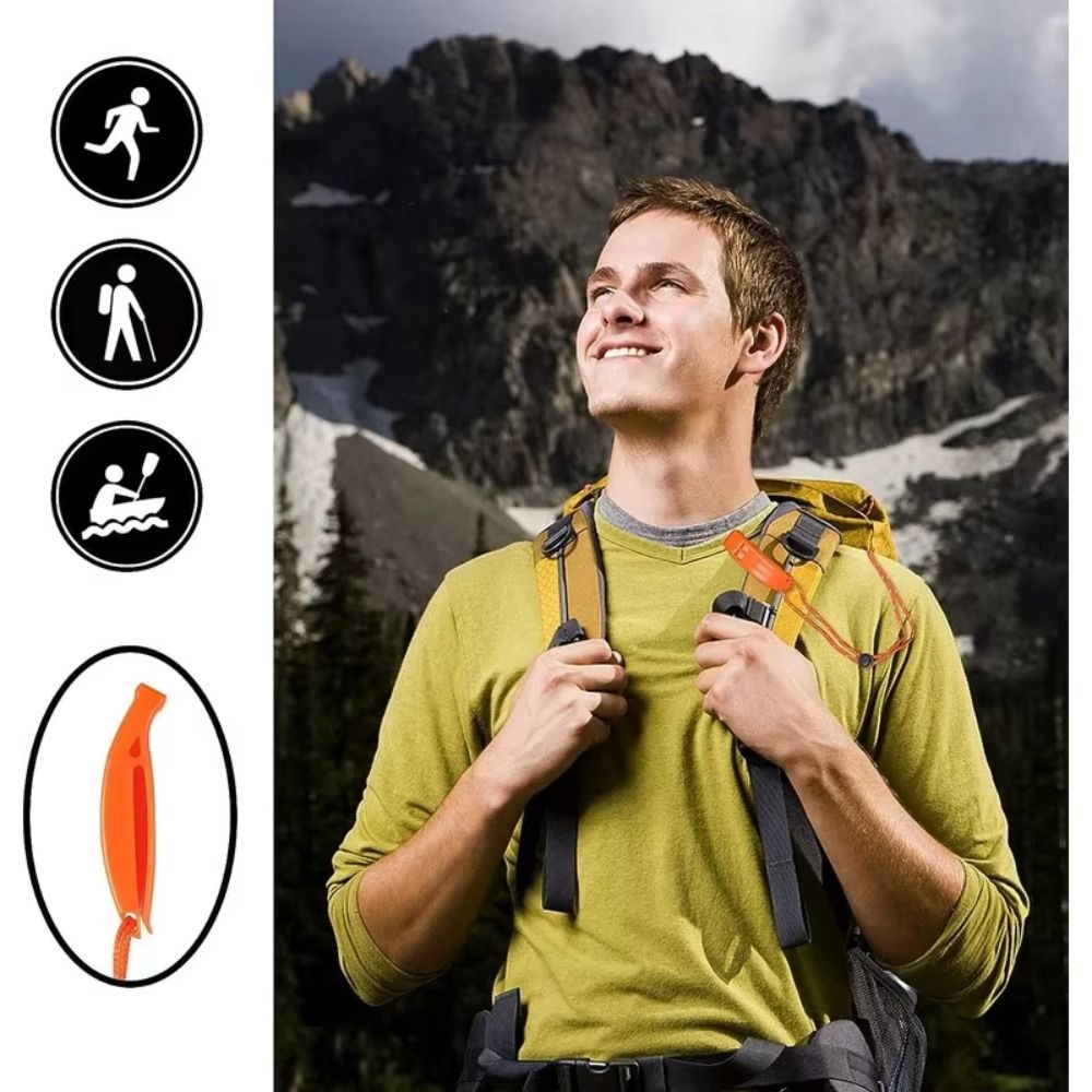 Emergency Whistle Loud - Anti loss Clip Outdoor Survival Whistle