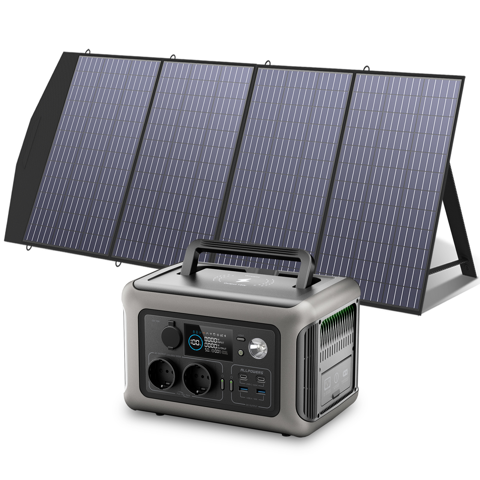 Solar Emergency Charger - ALLPOWERS R600 299Wh 600W LiFePO4 Portable