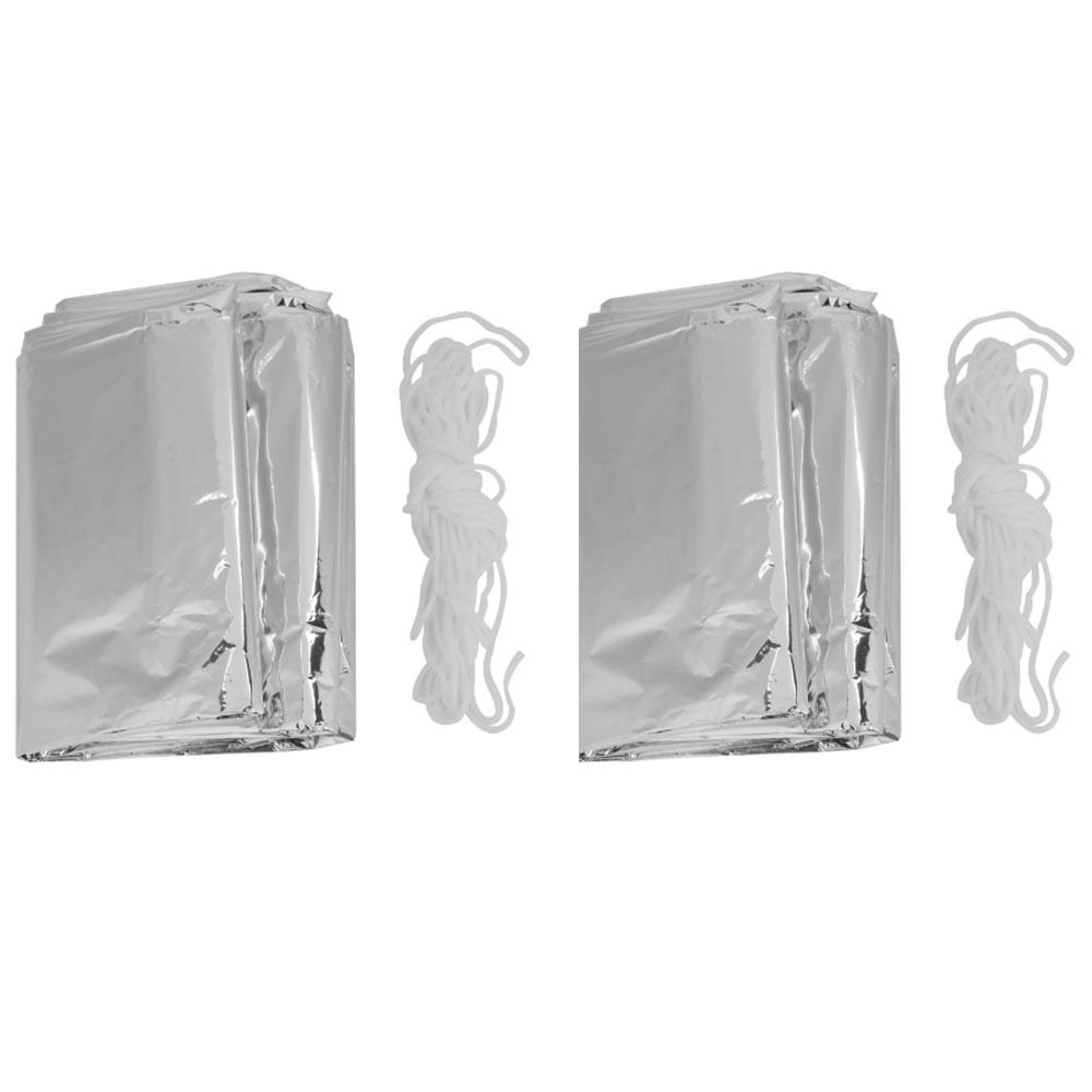 2 Pcs Durable Reflective Emerg - Survival Blanket Reflective review and price