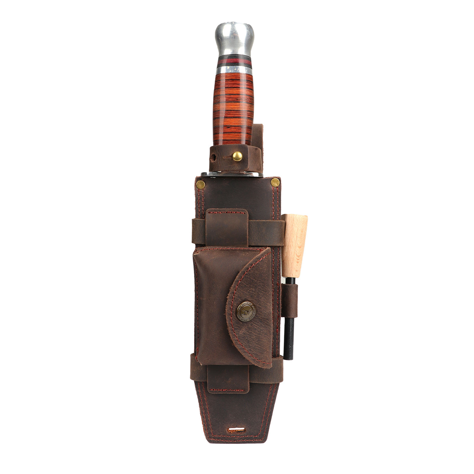 Tourbon Camping Leather thKnif - Bushcraft Knife Fixed review and price