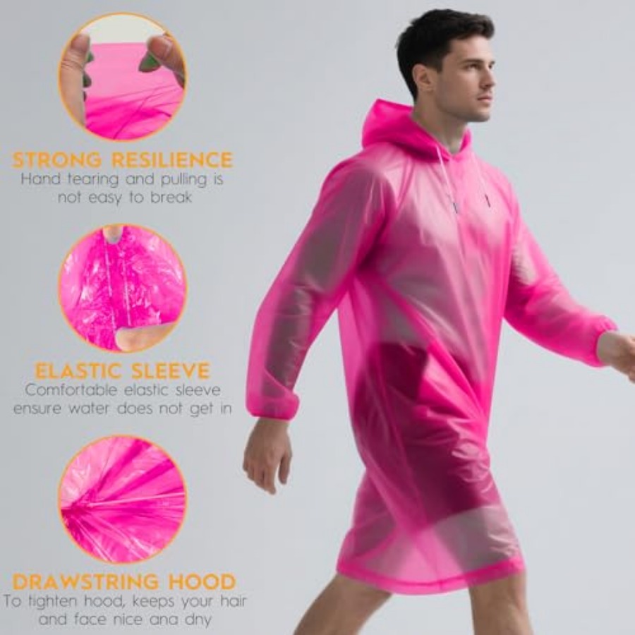 and and Disposable Rain Poncho - Emergency Poncho Rain review and price