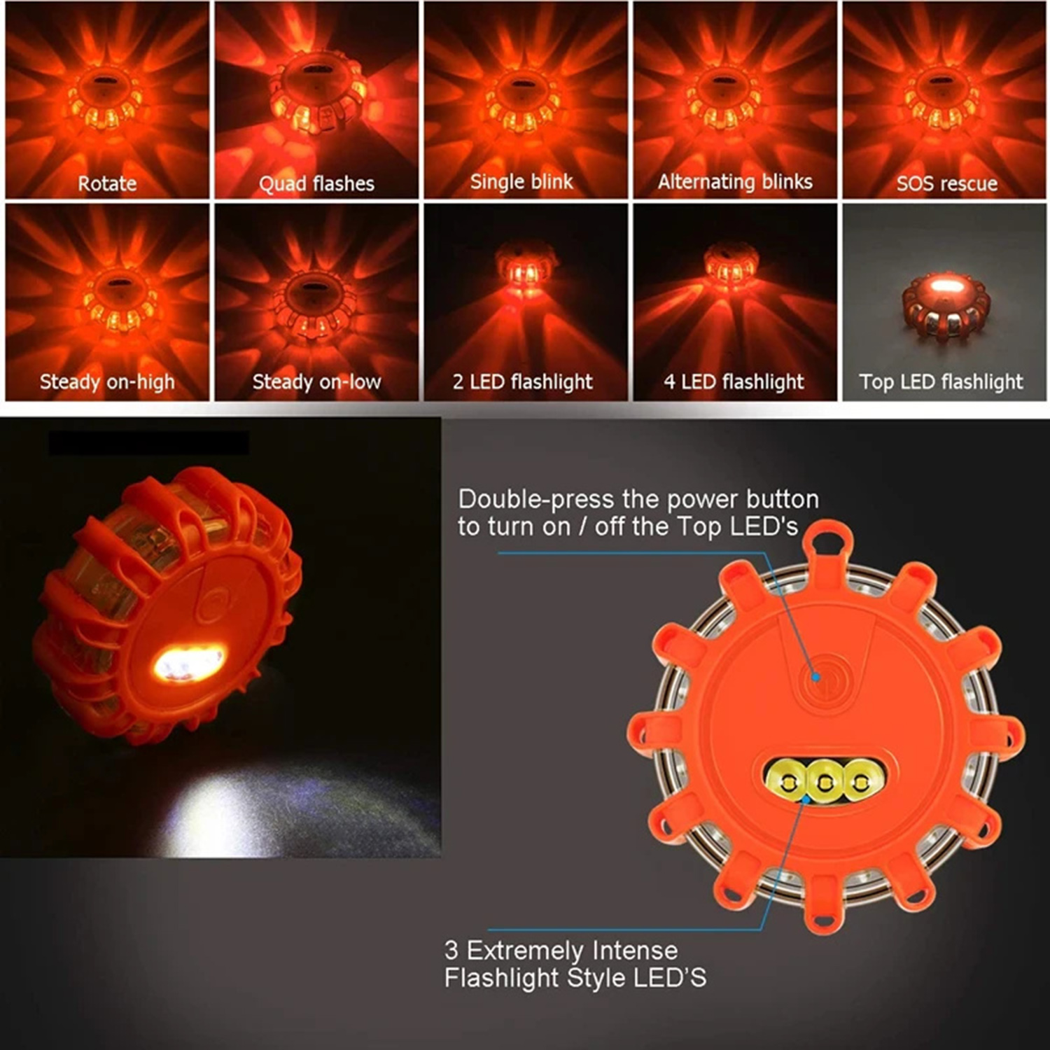 3PCS LED Road Flares Emergency - Signal Flare Kit review and price