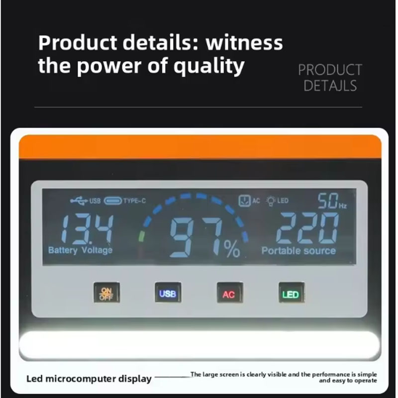 Original 220V 40AH Portable Po - Solar Emergency Charger review and price