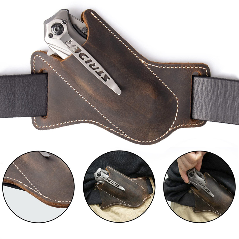 1PC Leather Knives Sheaths Fol - Fire Starting Kit review and price
