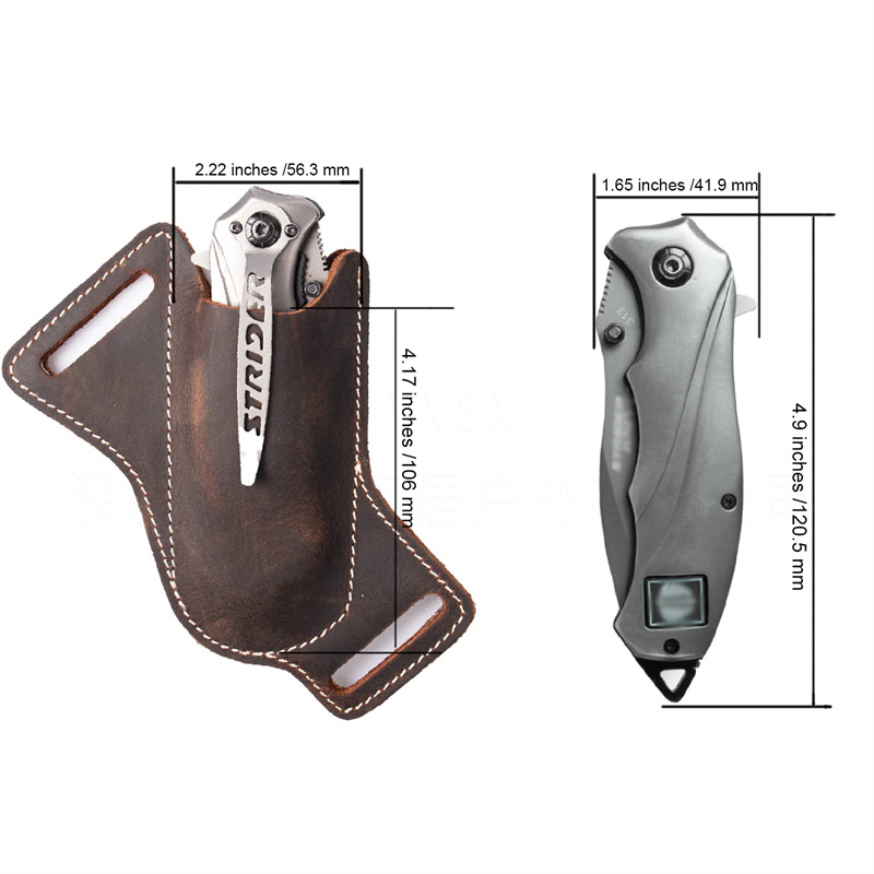 1PC Leather Knives Sheaths Fol - Fire Starting Kit review and price