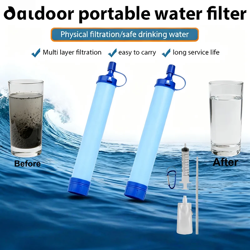 Outdoor Water Filter Straw Cam - Water Purification Straw review and price