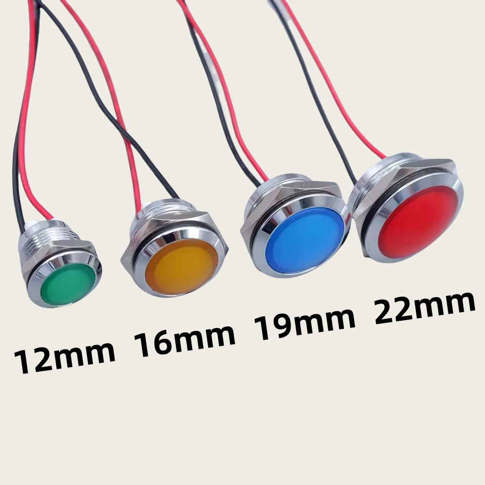 12mm 16mm 19mm 22mm Metal LED  - Signal Panel Orange review and price