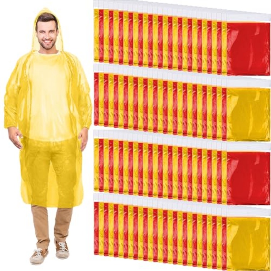 Handepo 100 Pack of Adult Rain - Emergency Poncho Rain review and price