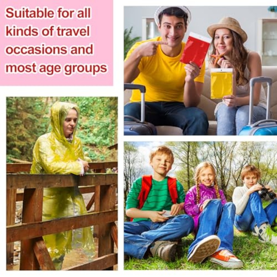 Handepo 100 Pack of Adult Rain - Emergency Poncho Rain review and price