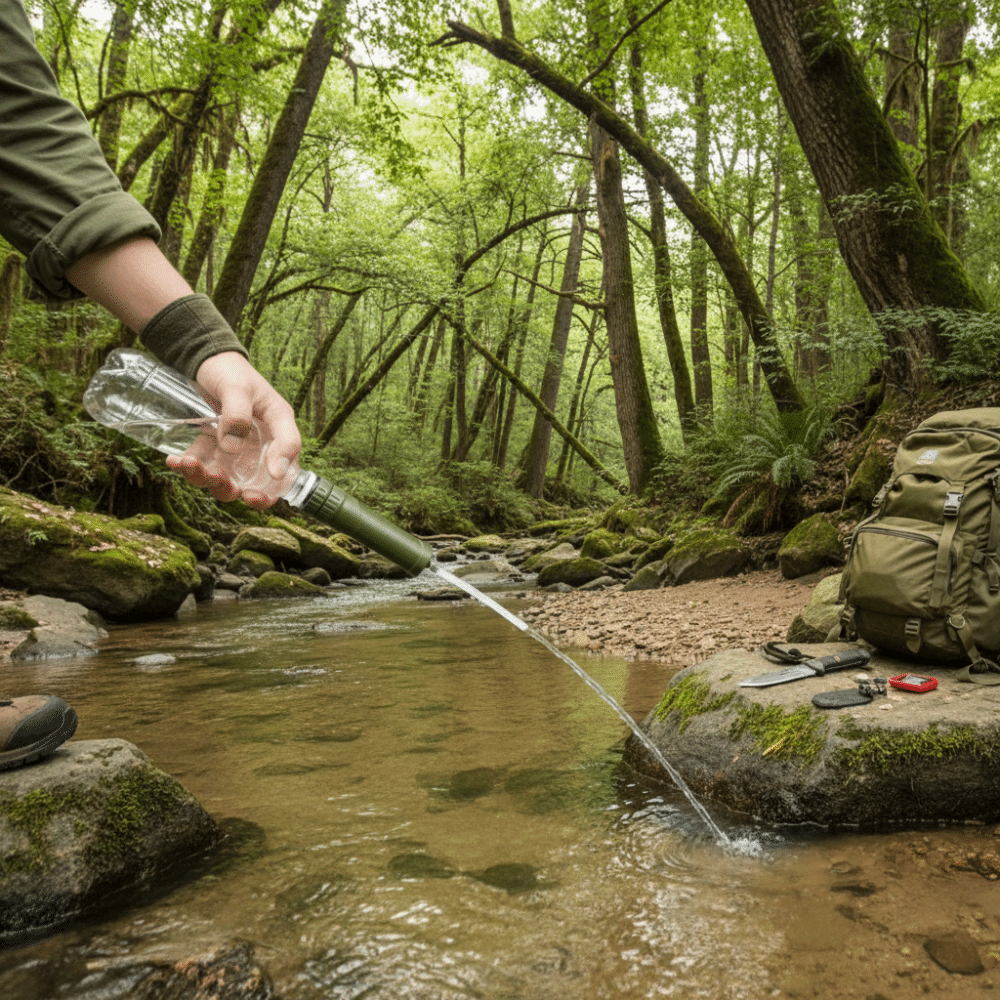 ABS Outdoor Mini Water Filter  - Water Purification Straw review and price