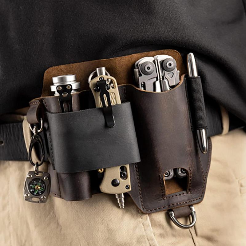Men Leather EDCs Organizer She - Fire Starting Kit review and price
