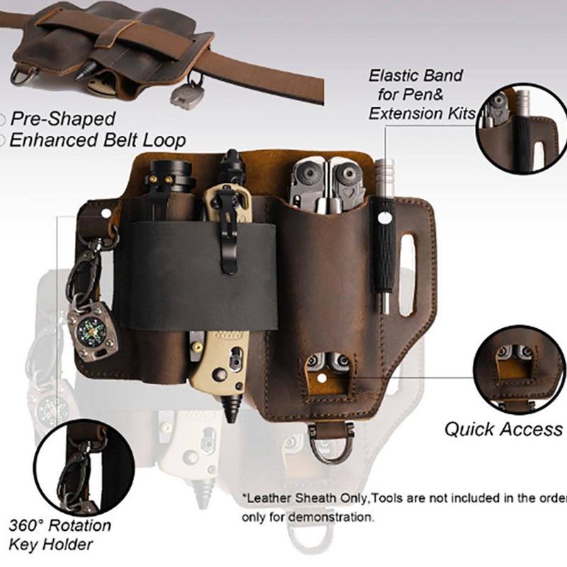 Men Leather EDCs Organizer She - Fire Starting Kit review and price