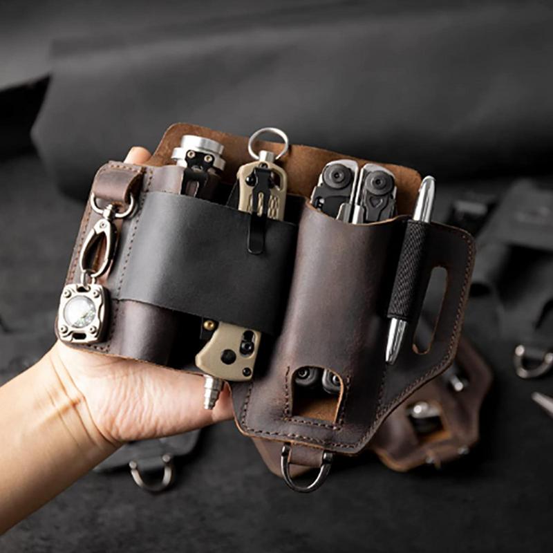 Men Leather EDCs Organizer She - Fire Starting Kit review and price