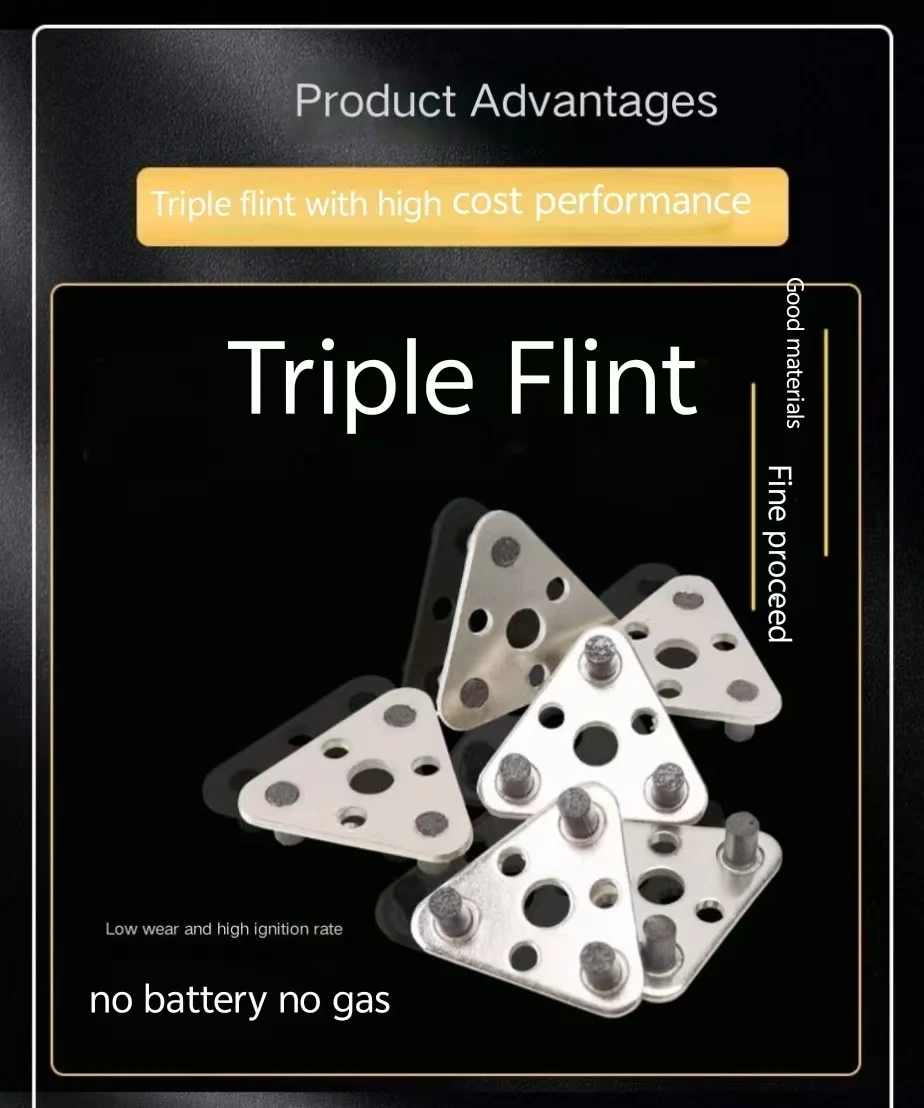 1pc Spark lighter stone Triple - Fire Starting Kit review and price