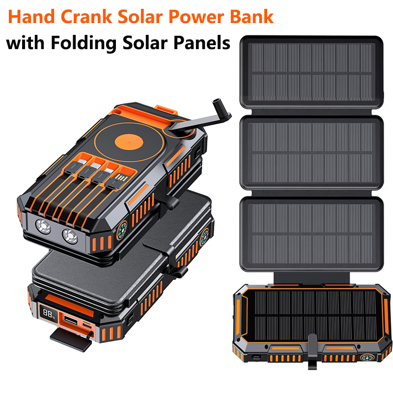 20000mAh Hand Crank Solar Powe - Solar Emergency Charger review and price