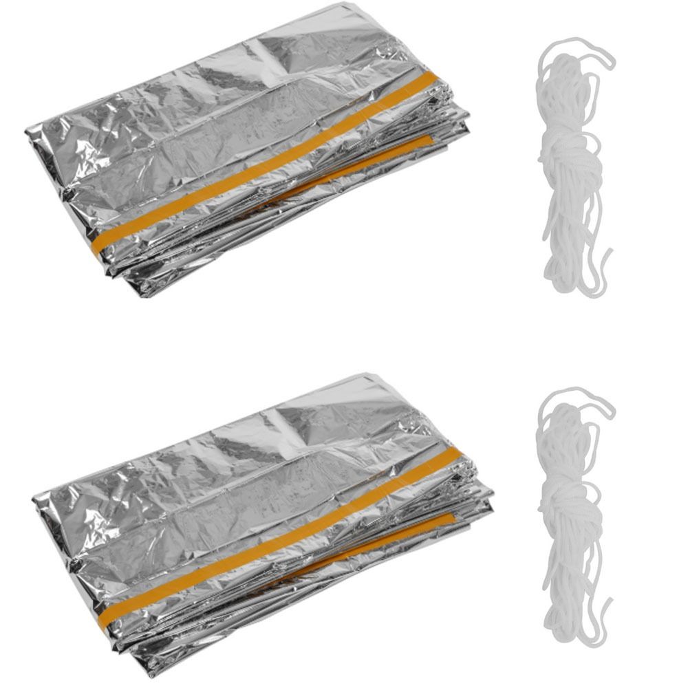 2 Pcs Durable Reflective Emerg - Survival Blanket Reflective review and price