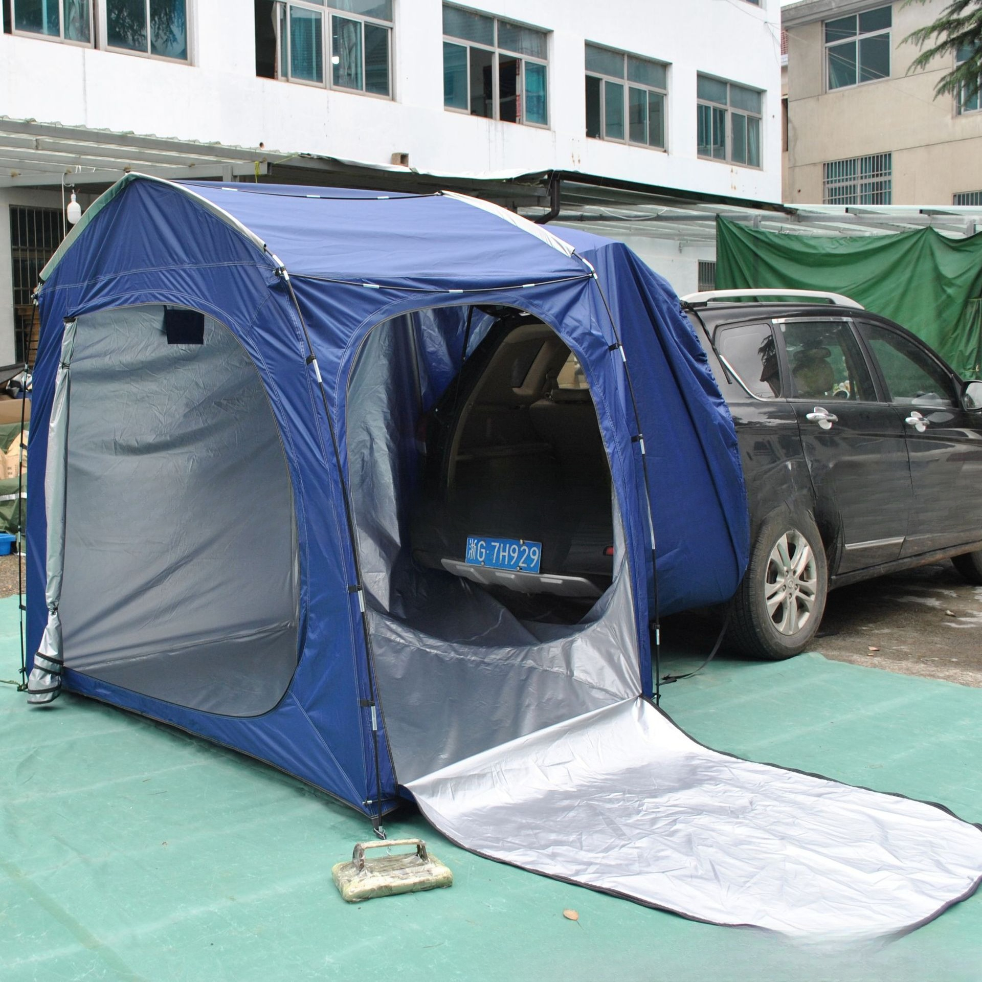 Easy to store full-model rear  - Emergency Mylar Tent review and price