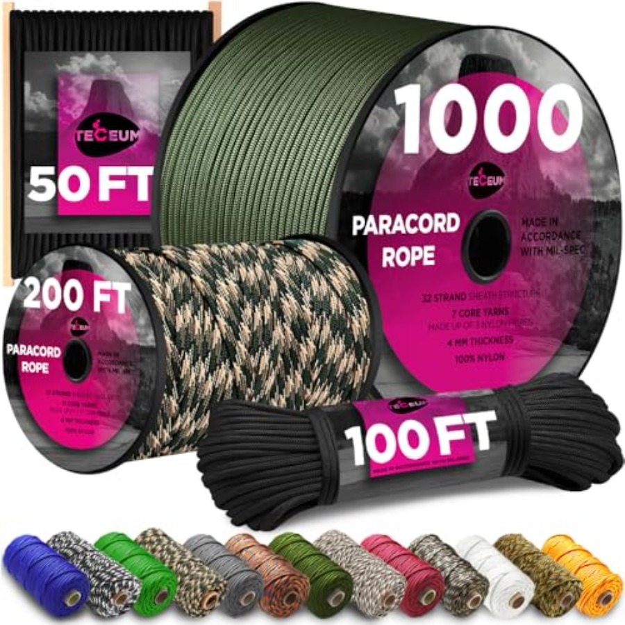 Paracord Rope 750 lb 1000ft/ 2 - Para Cord 1000Ft review and price