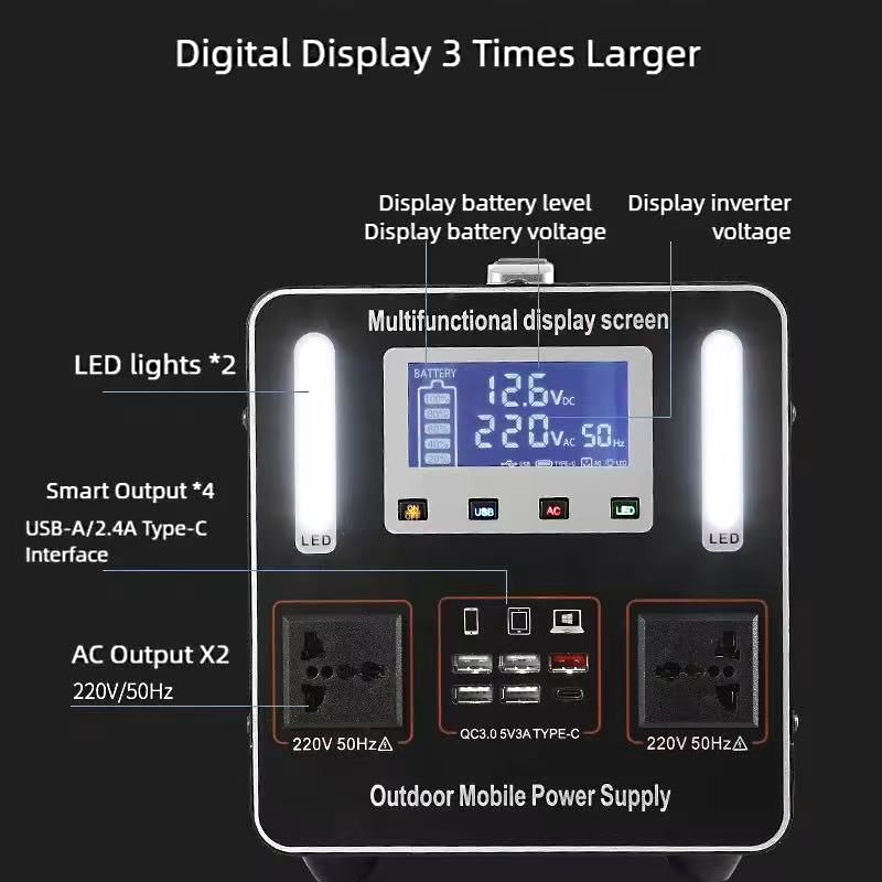 220V LiFePO4 Portable Power St - Solar Emergency Charger review and price