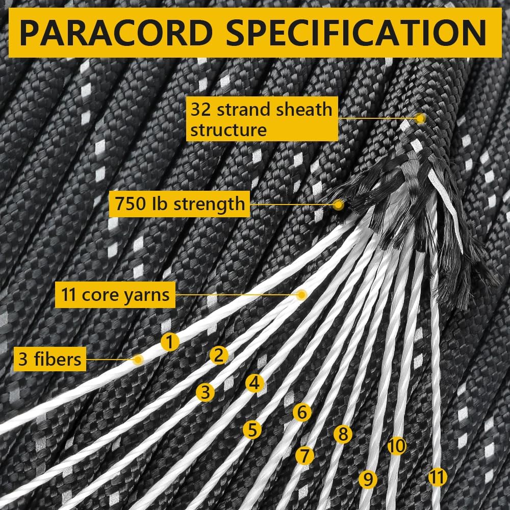 4mm Reflective Paracord Rope,  - Para Cord 1000Ft review and price