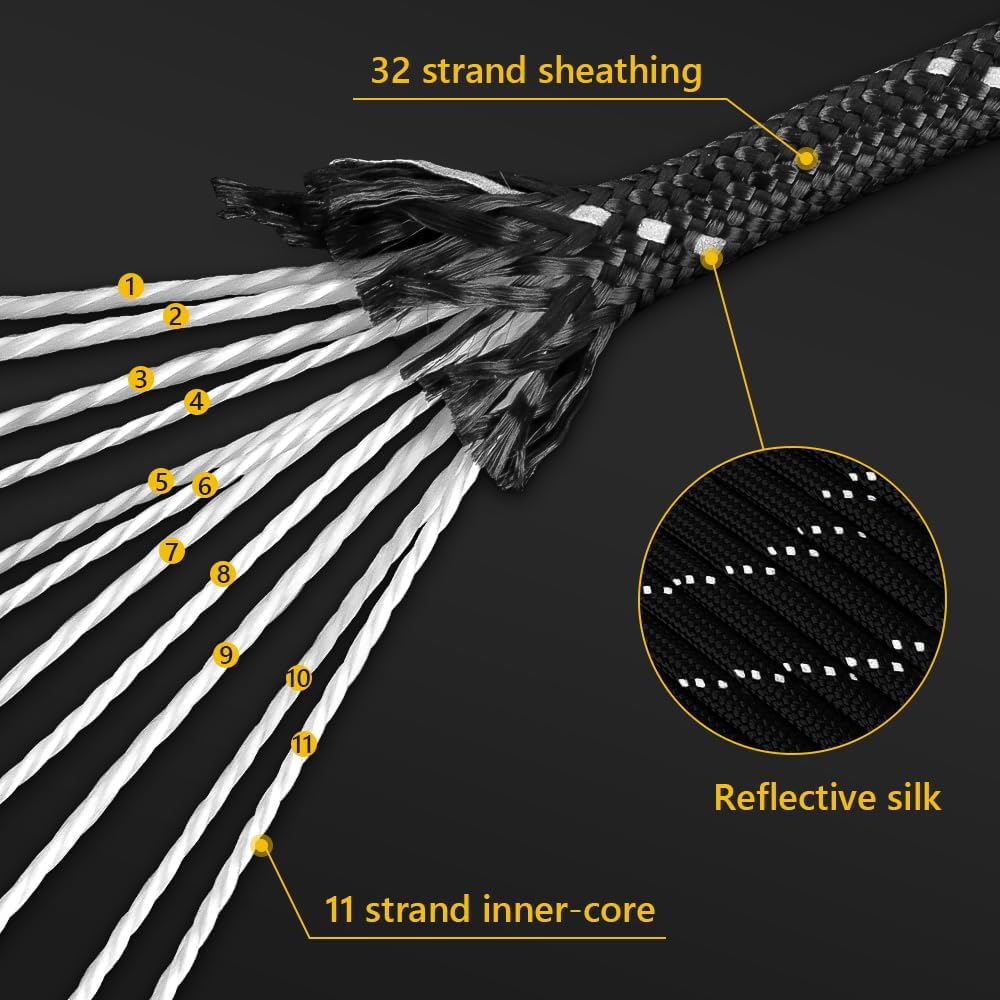 4mm Reflective Paracord Rope,  - Para Cord 1000Ft review and price