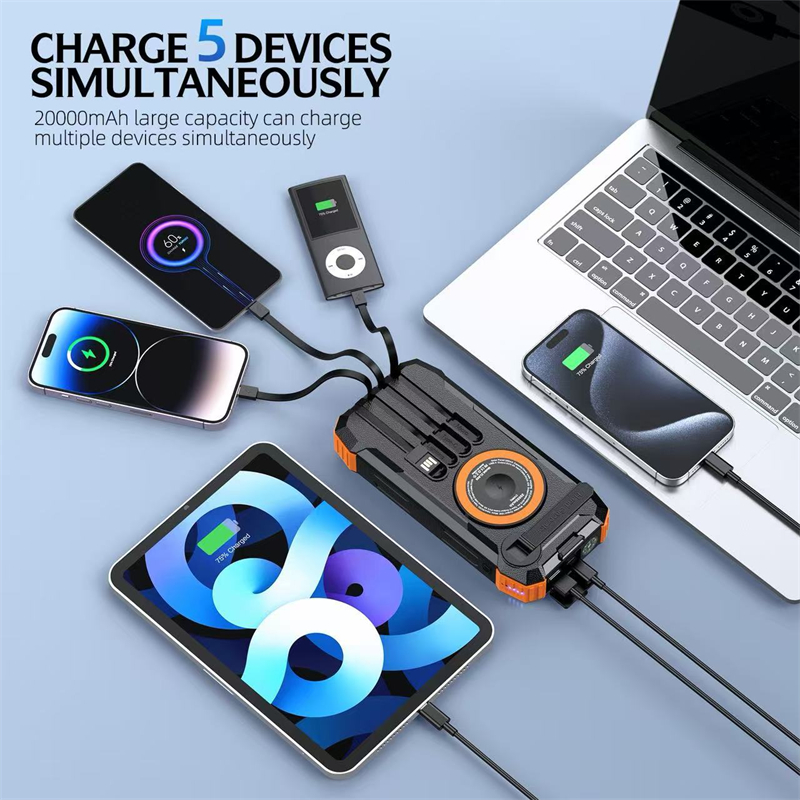 20000mAh Hand Crank Solar Powe - Solar Emergency Charger review and price