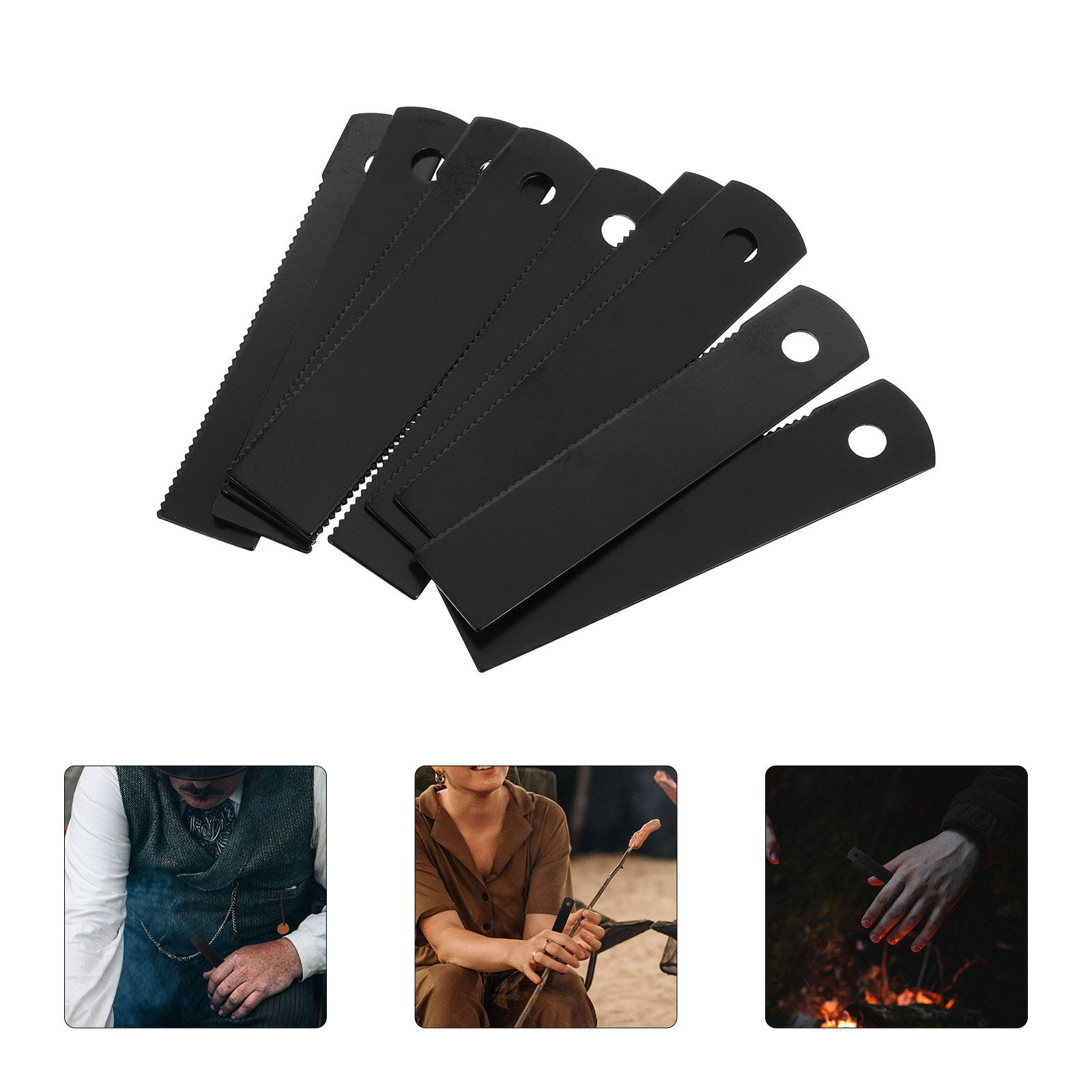10Pcs Serrated Flint Fire Scra - Fire Starting Kit review and price