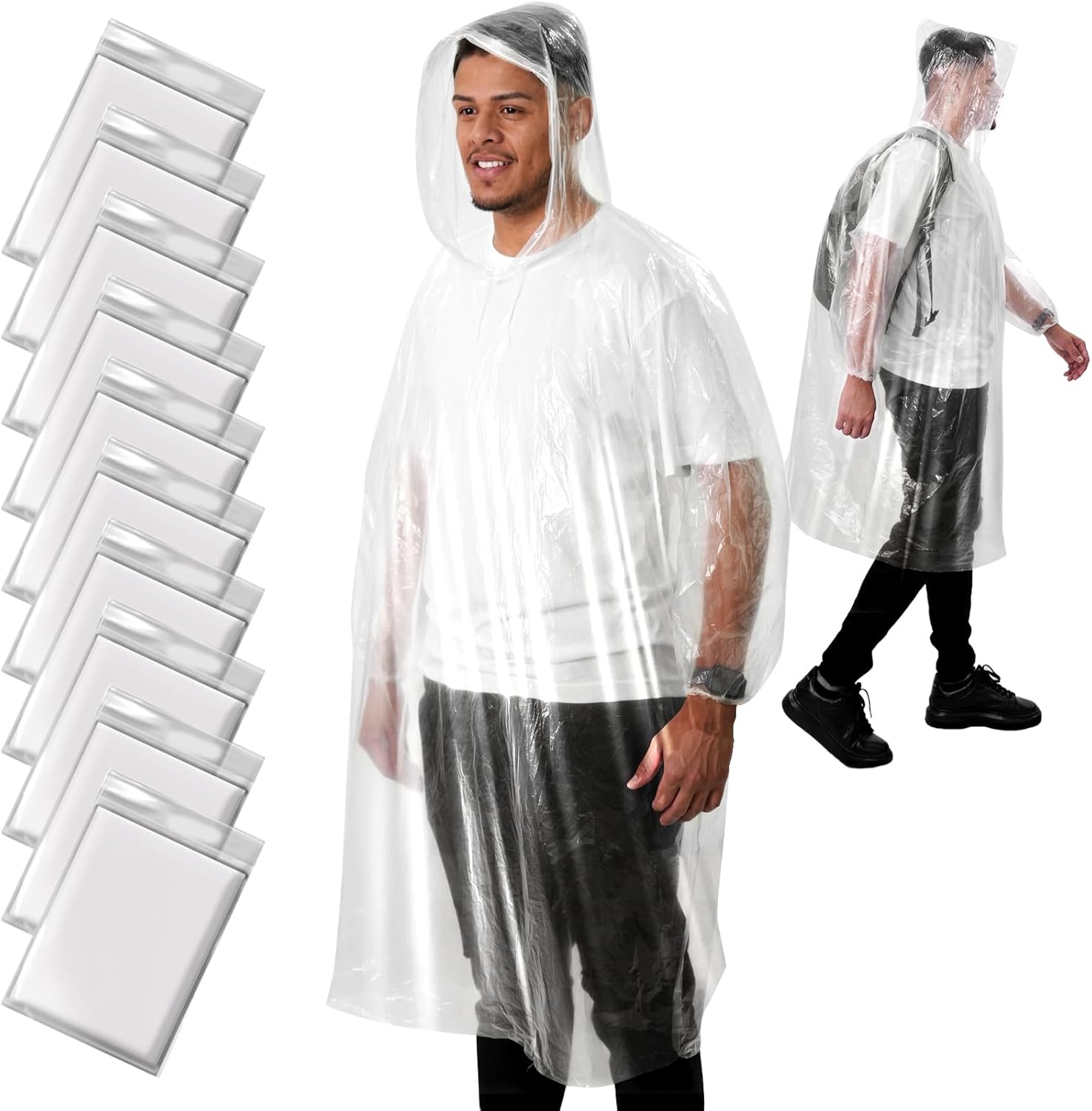 Disposable Rain Poncho for Adu - Emergency Poncho Rain review and price