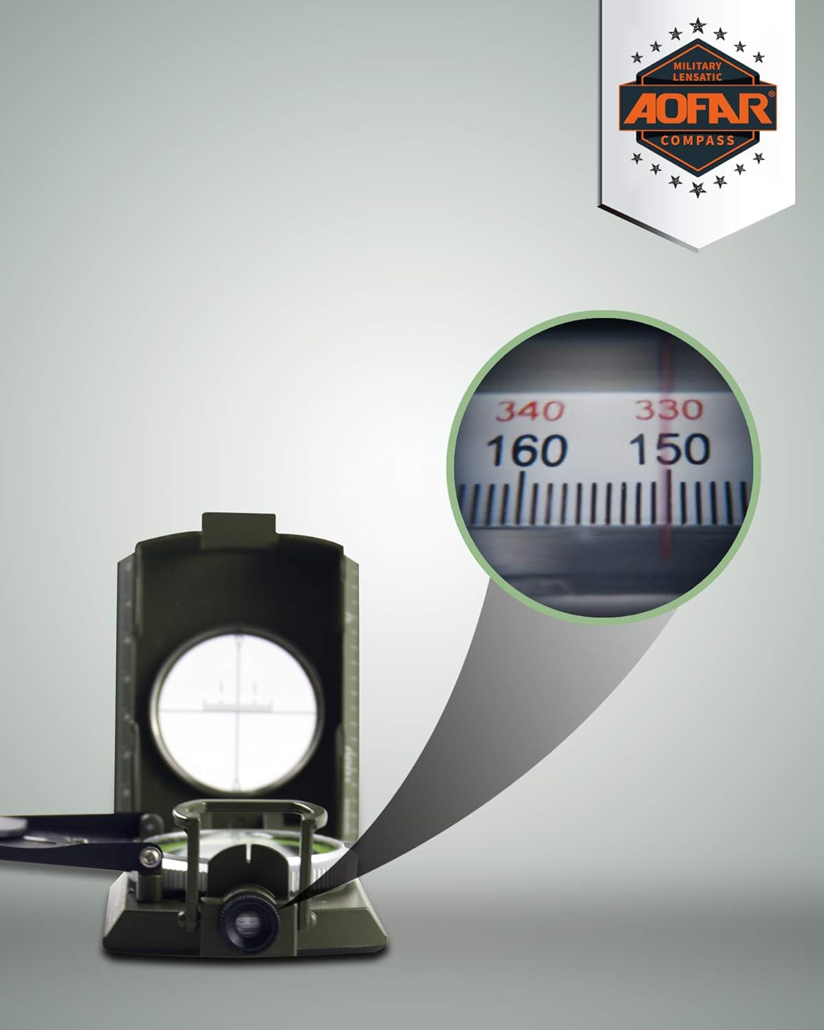 Military Compass for Hiking, L - Compass Lensatic review and price