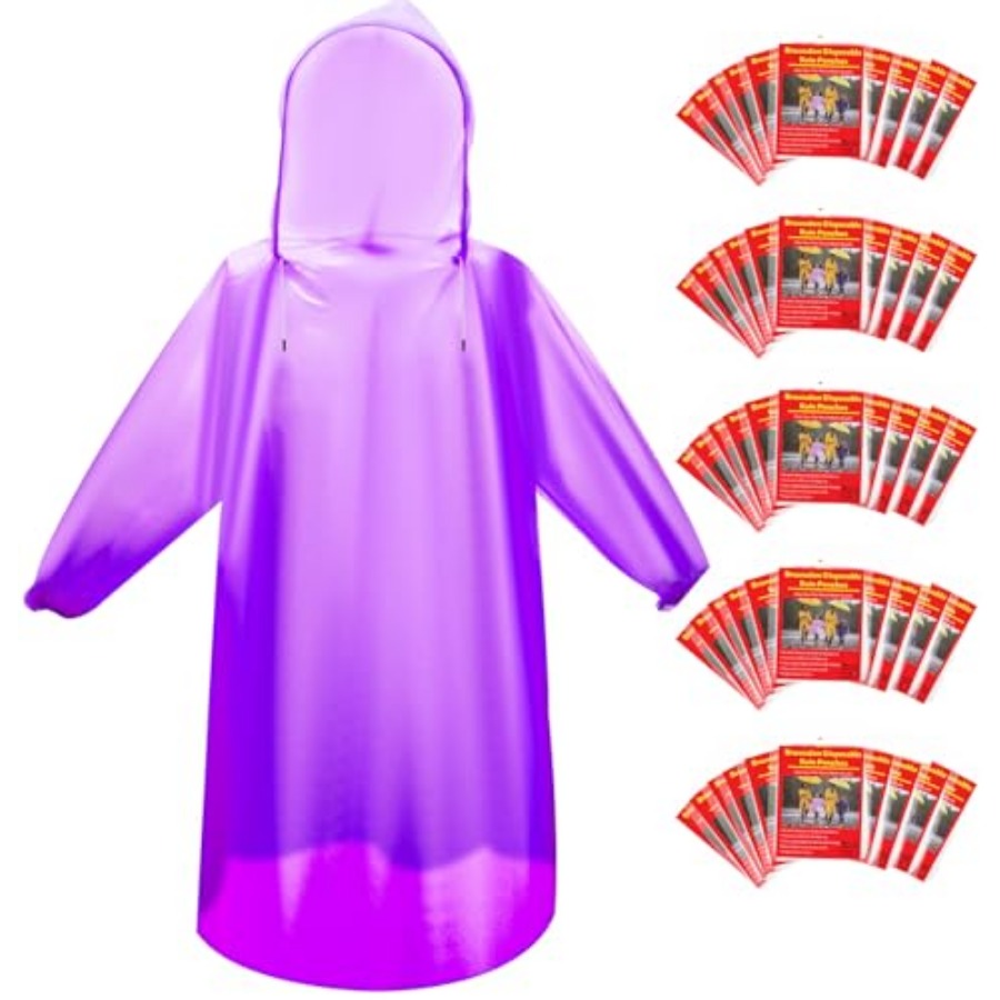 and and Disposable Rain Poncho - Emergency Poncho Rain review and price