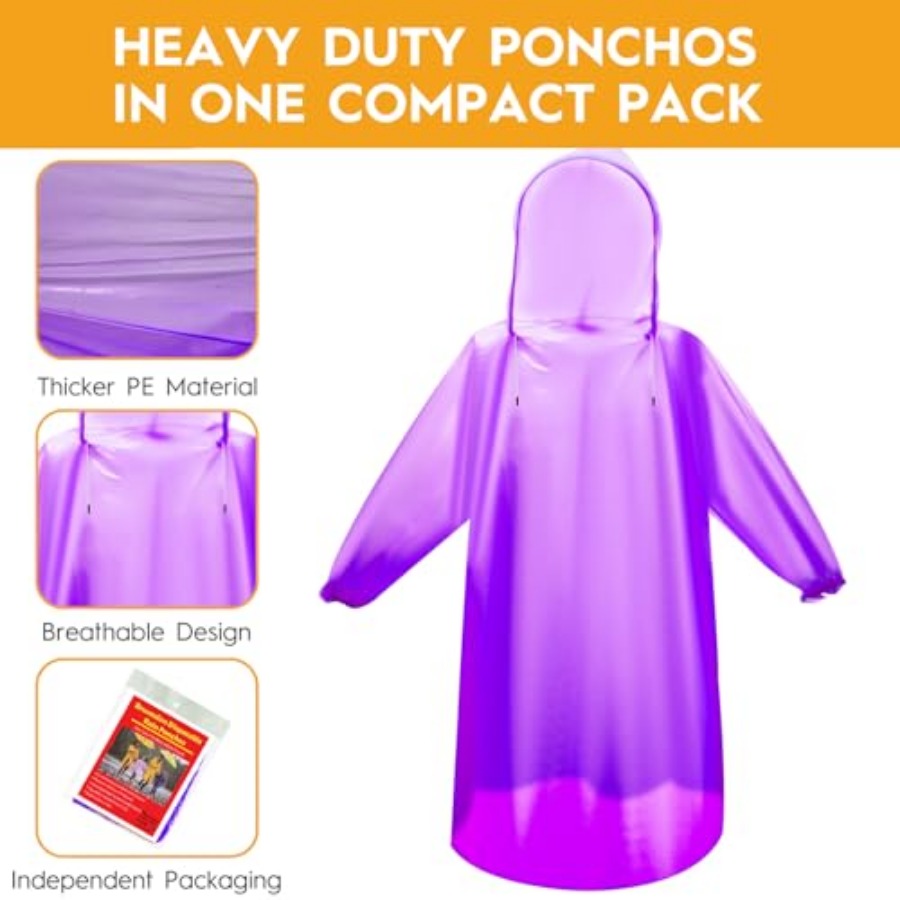 and and Disposable Rain Poncho - Emergency Poncho Rain review and price