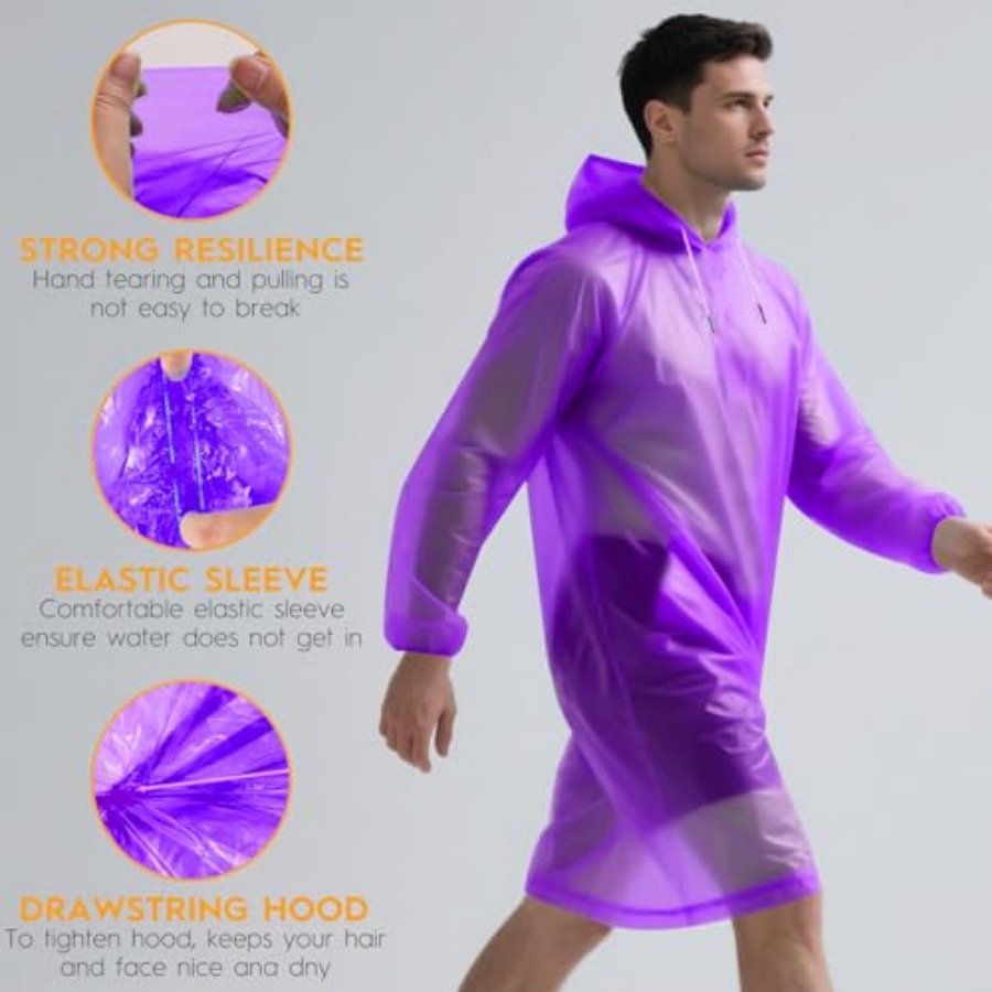 and and Disposable Rain Poncho - Emergency Poncho Rain review and price