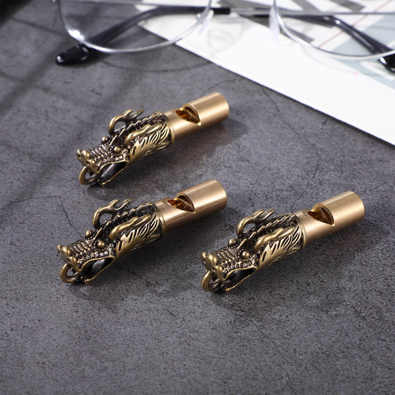3Pcs Loud Brass Whistles Chine - Emergency Whistle Loud review and price