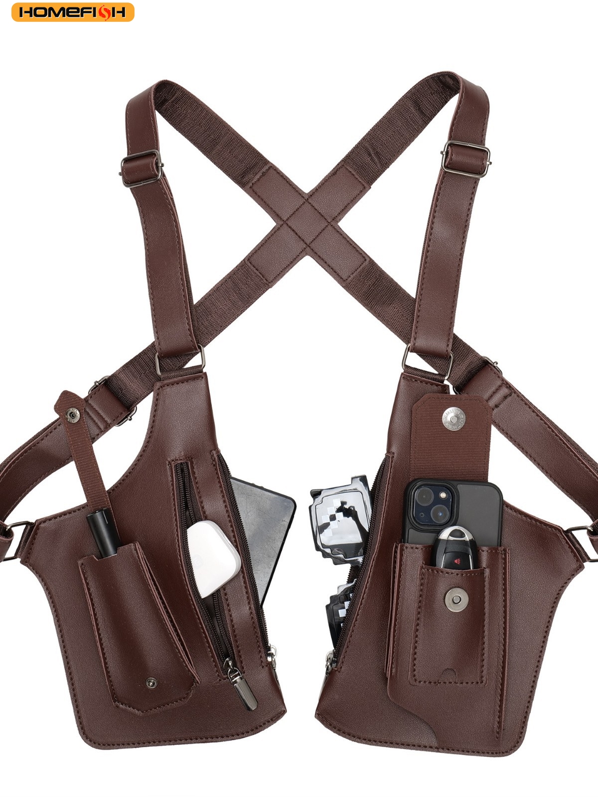 HOMEFISH Double Shoulder Strap - Fishing Kit Compact review and price